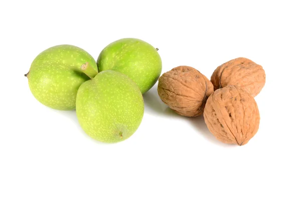 Green walnuts — Stock Photo, Image