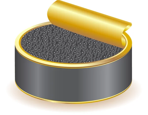 Caviar noir — Image vectorielle