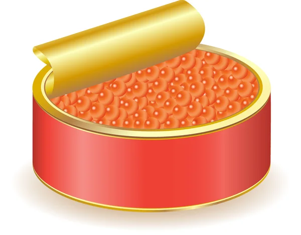 Roter Kaviar — Stockvektor