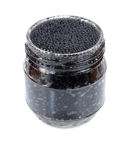 stock image Caviar black is in a panary small basket