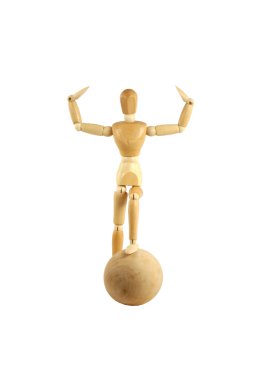 Wooden manikin clipart