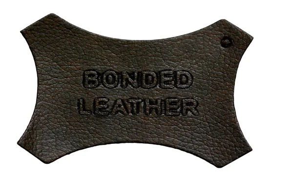 Bonded leather tag — Stock Photo, Image