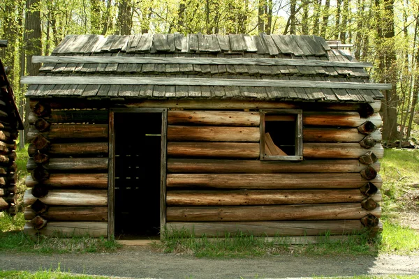 Revolutionary War troop cabins — Stock Photo, Image