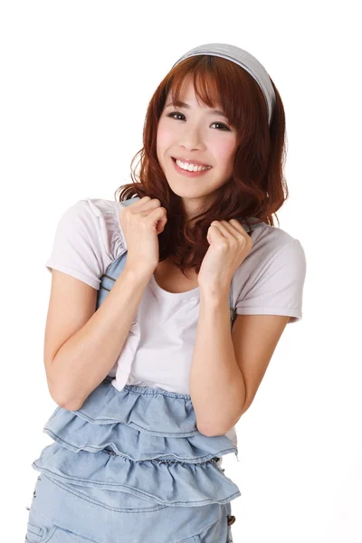 陽気な若いアジア女の子 — ストック写真