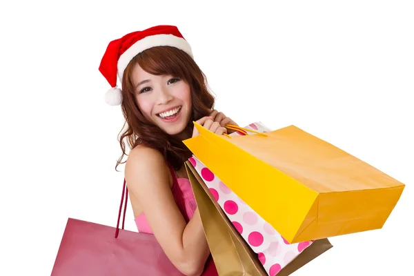 Happy shopping girl — Stock Photo, Image