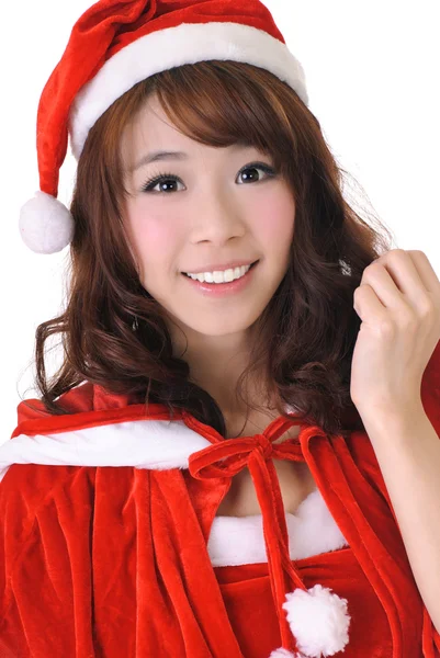Opgewonden Kerstmis meisje — Stockfoto