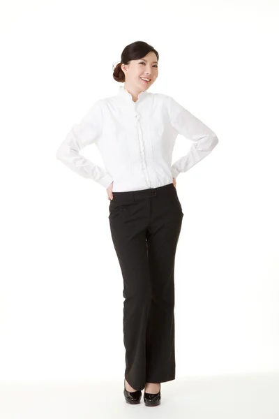 Mujer de negocios amigable — Foto de Stock