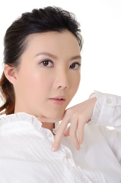 Atraktivní čínská obchodní žena — Stock fotografie