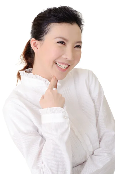 Cheerful business lady — Stock Photo, Image
