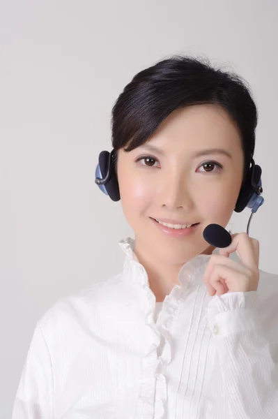 Asian assistant lady — Stock Photo, Image
