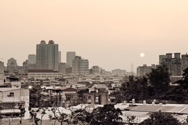 şehir gün batımı