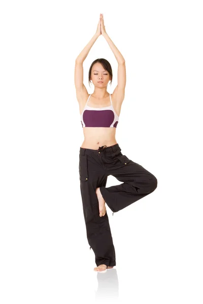 Mujer yoga profesional — Foto de Stock