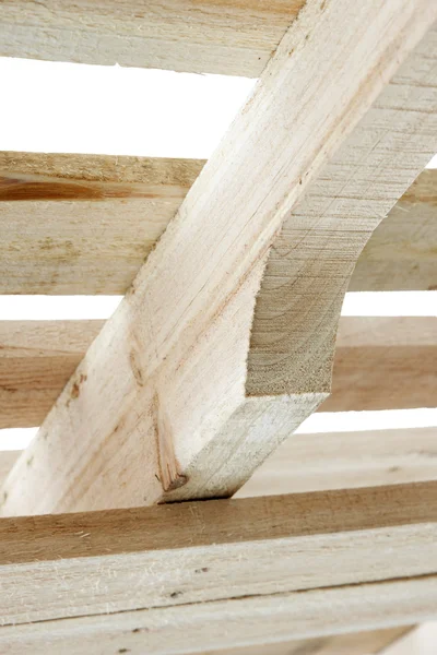 Nova estrutura de madeira — Fotografia de Stock