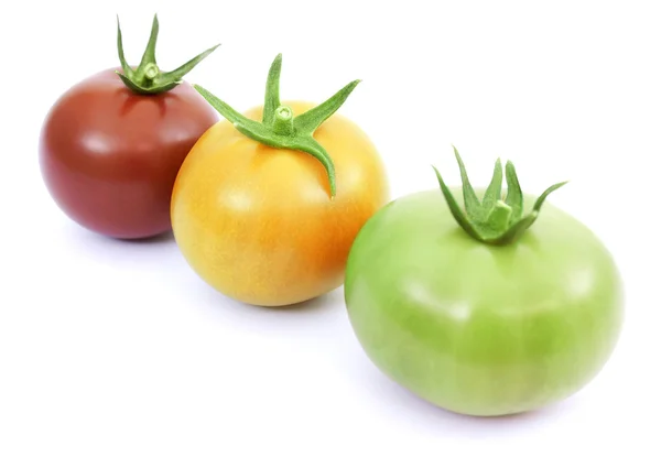 stock image Tomatoes red, yellow and green