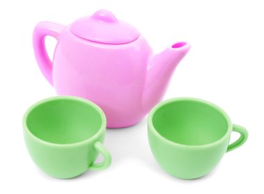 Set of children's tableware clipart