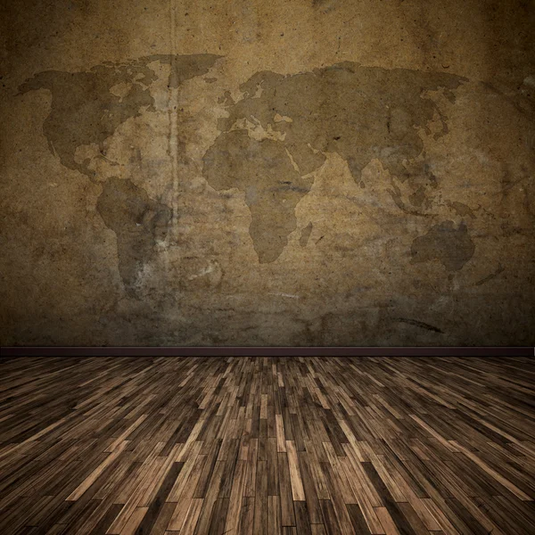 Mapa světa podlahové — Stock fotografie