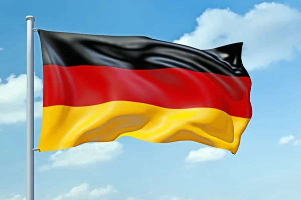 Німецький прапор — стокове фото
