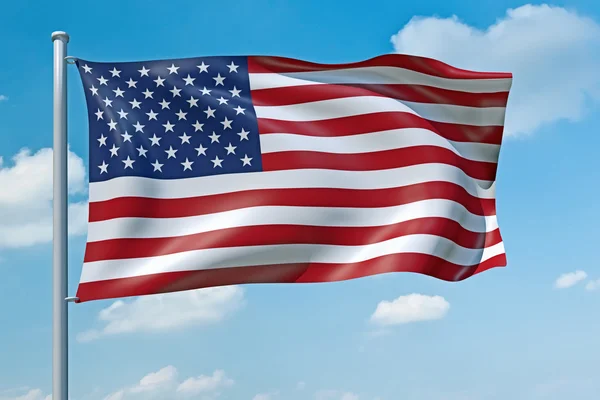 Amerikai Egyesült Államok zászló — Stock Fotó