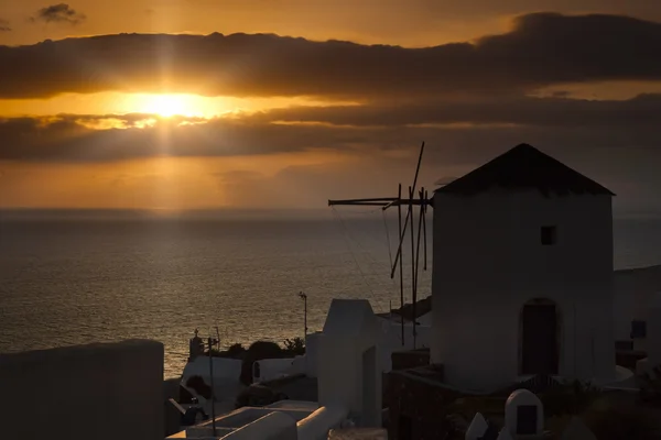 サントリーニ島の夕日 — ストック写真