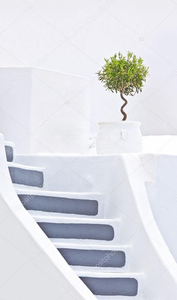 Santorini stairs