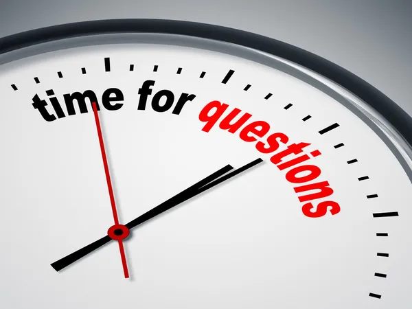Time for questions — Stock Photo, Image