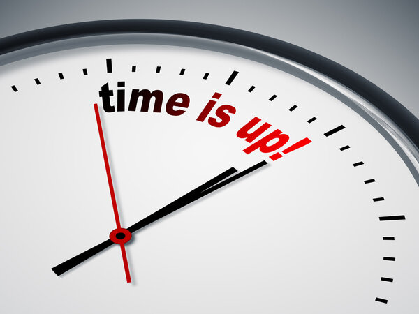 Время вышло.
