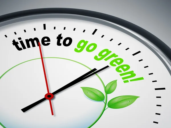 Time to go green — Stock Photo, Image