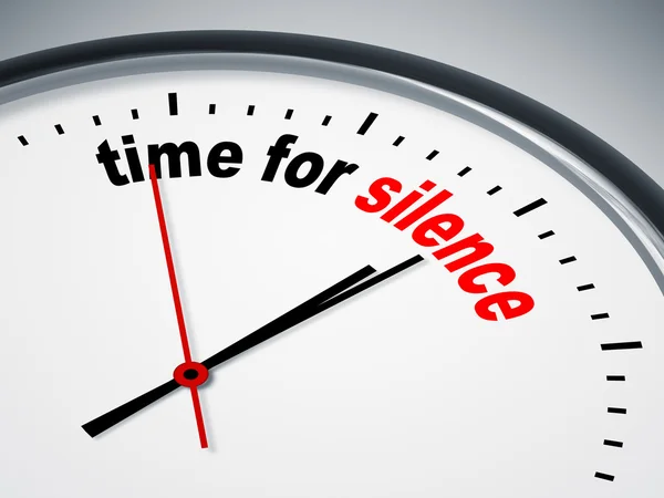 Time for silence — Stock Photo, Image