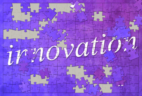 Puzzle de innovación — Foto de Stock
