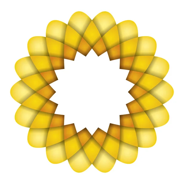 Žlutý květ grafika — Stock fotografie