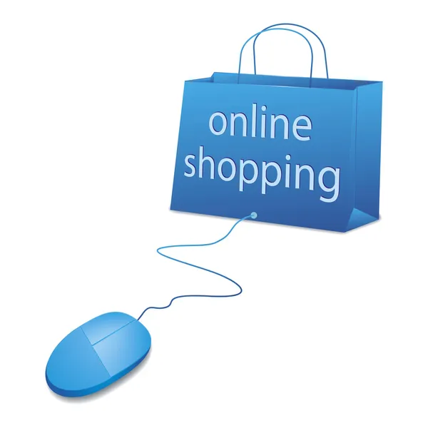 Zakupy online — Wektor stockowy