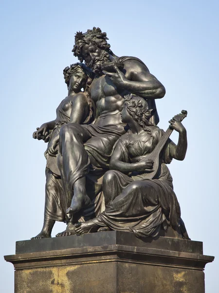 Dresden standbeeld — Stockfoto