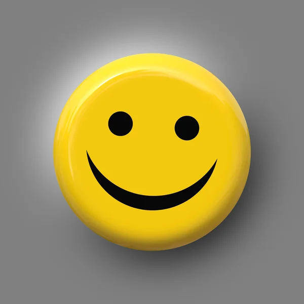 Lächeln auf gelb — Stockfoto