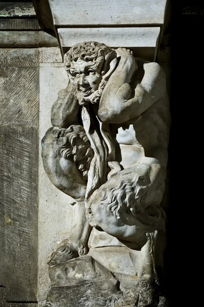 Satyr standbeeld dresden — Stockfoto