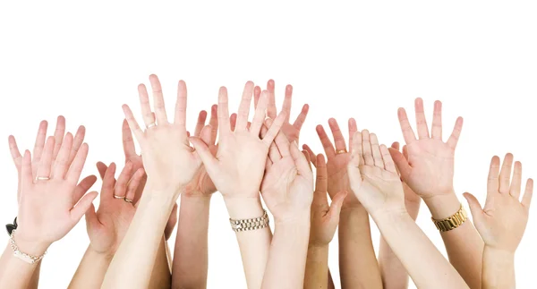 Human Hands Raised — Stock Photo, Image