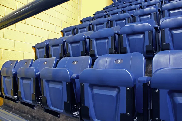 Filas de asientos azules —  Fotos de Stock