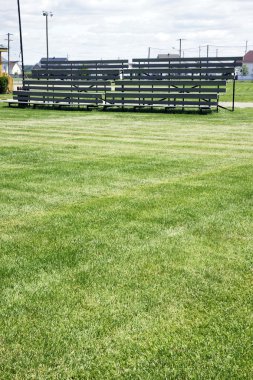 Bleachers and grass clipart