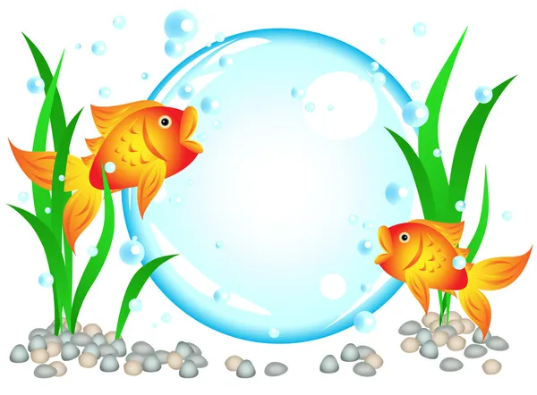 Goldfish advertisement — Stock Vector