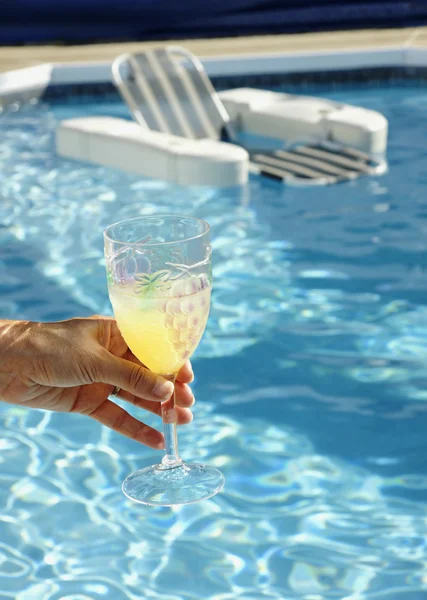 stock image Drink offer by the pool water