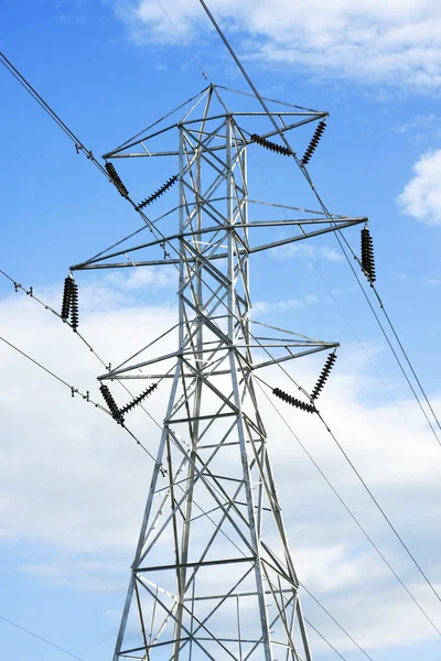High voltage powerline — Stock Photo, Image