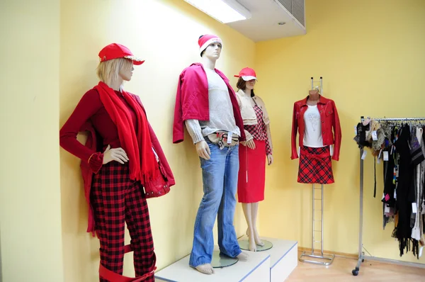 Három műanyag mannequins — Stock Fotó