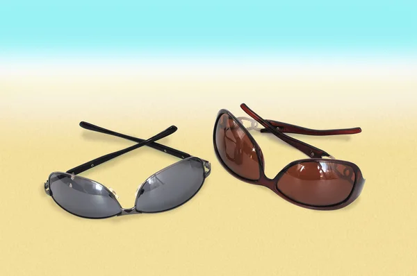 stock image Two pairs of sunglasses