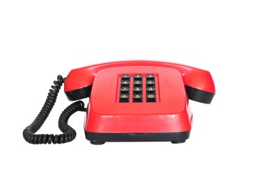 Retro phone with buttons clipart