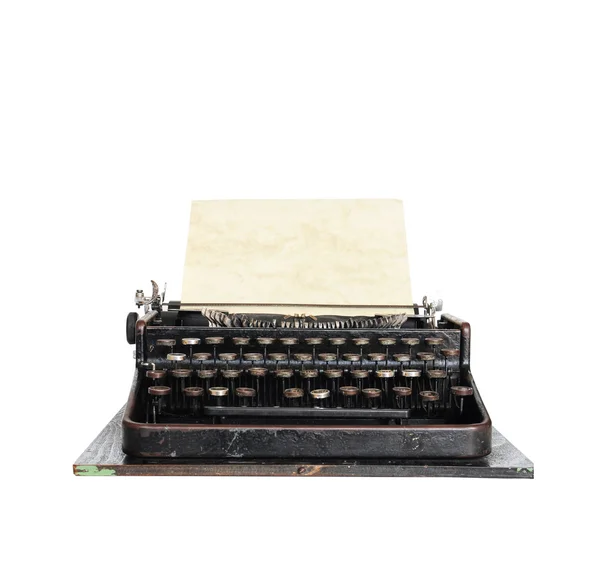 Vintage máquina de escrever isolada — Fotografia de Stock