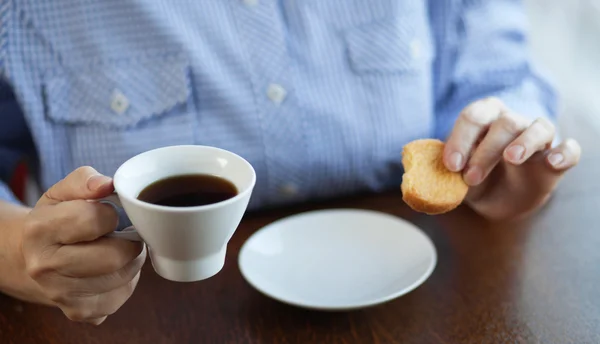 Caffè e biscotti — Foto Stock
