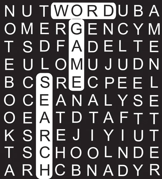 Wordsearch game — Stock Photo, Image