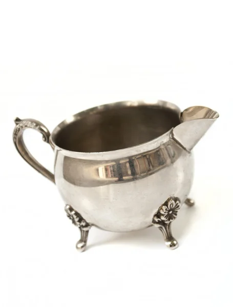 Silver milk jug — Stock Photo, Image