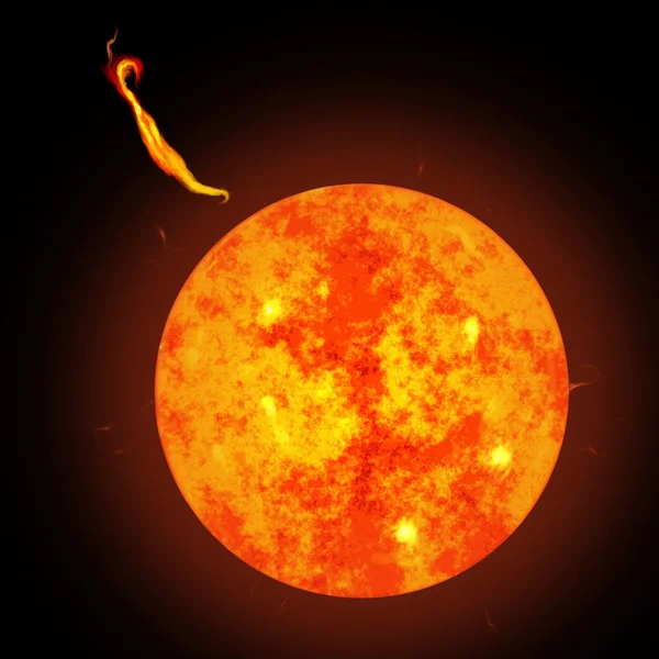 Türbülans güneş — Stok fotoğraf