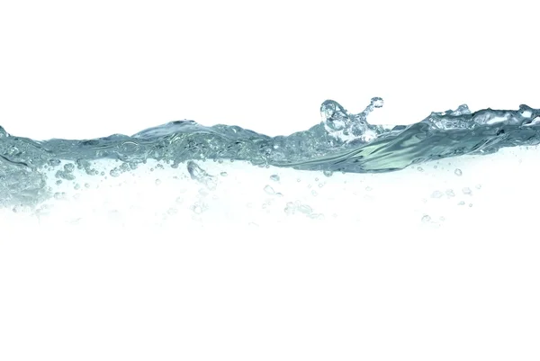 Niebieska woda z bąbelkami — Zdjęcie stockowe