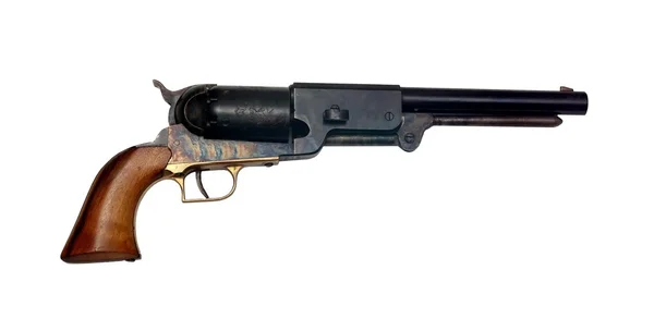 Régi fém colt revolver — Stock Fotó